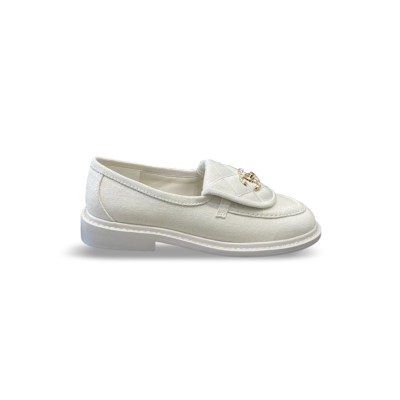 CHANEL QUILTED LEATHER CC TURNLOCK LOAFERS